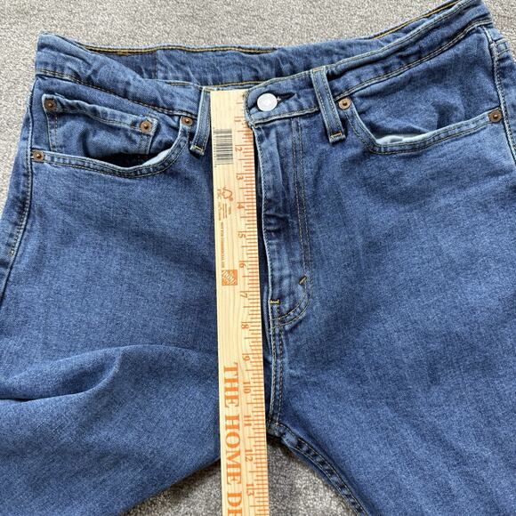 Levis 505 Mens Jeans 34x30 Fits‎ 32x30 Blue Denim Reg Fit Straight Leg Classic - Picture 5 of 10